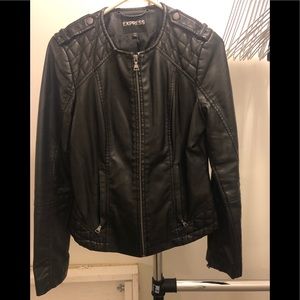 Faux leather jacket